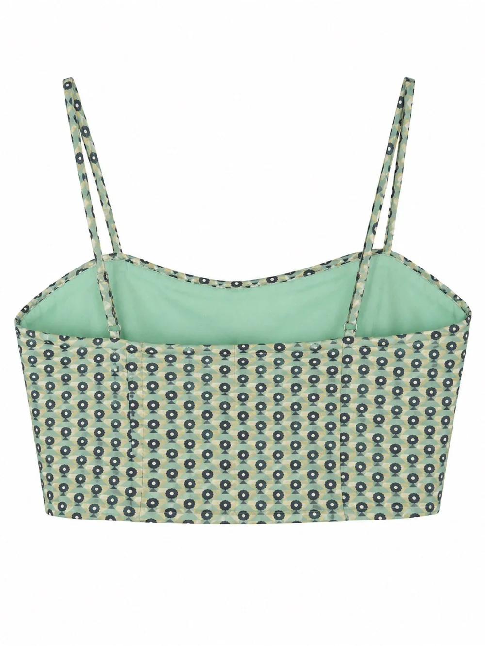 Zara Geometric Bustier Crop Top NWT - Picture 3 of 4